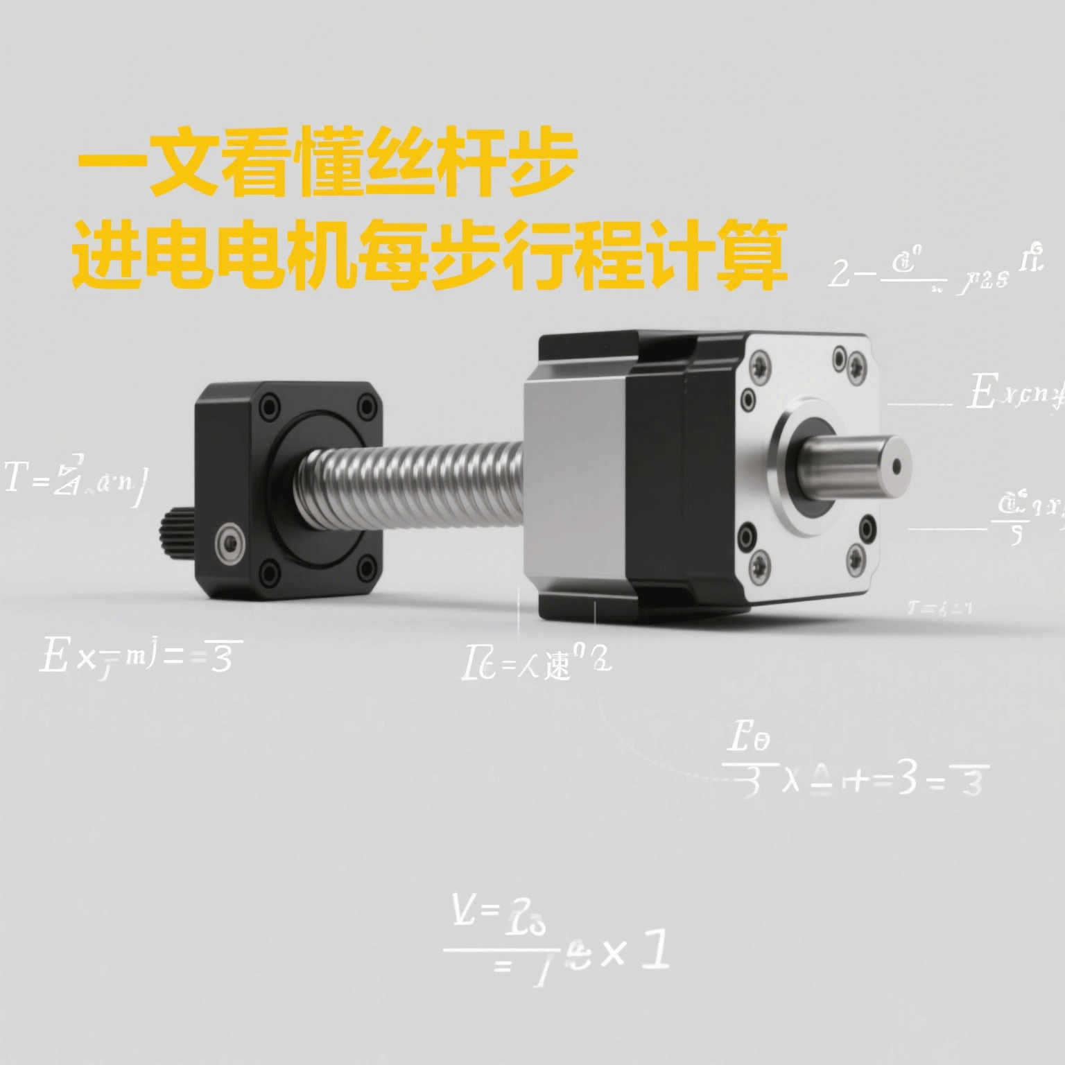 一文看懂丝杆步进电机每步行程计算